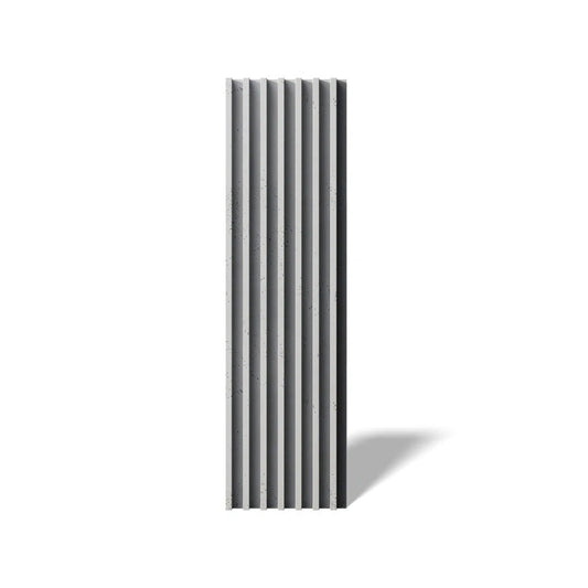 Concrete 3D Wall Panel RIFT XL on white background DecorMania.eu