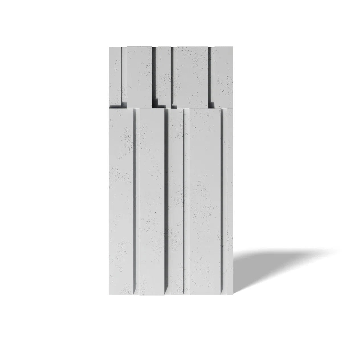 Concrete 3D Wall Panel ROOFTOPS B1 on white background DecorMania.eu