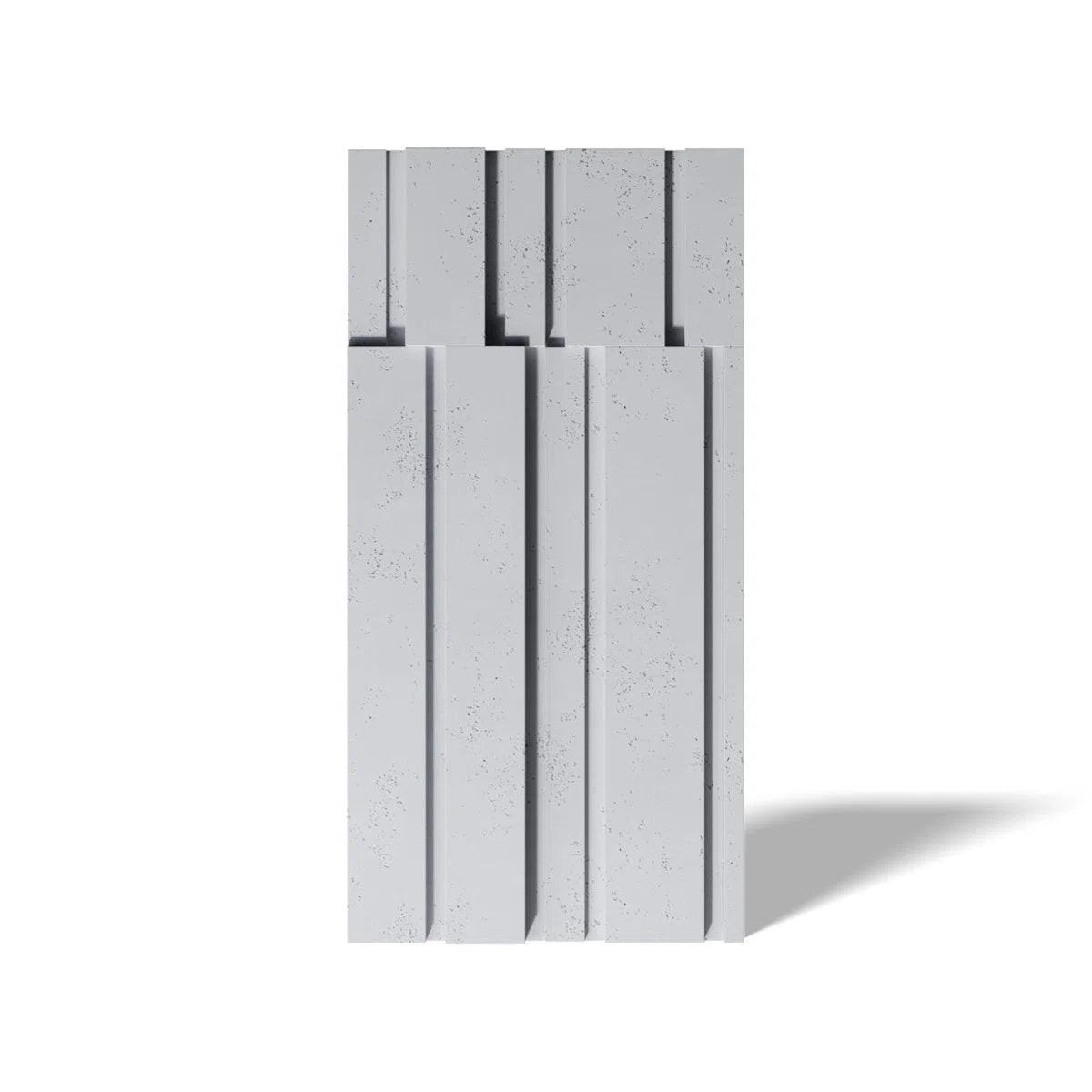 Concrete 3D Wall Panel ROOFTOPS KS on white background DecorMania.eu