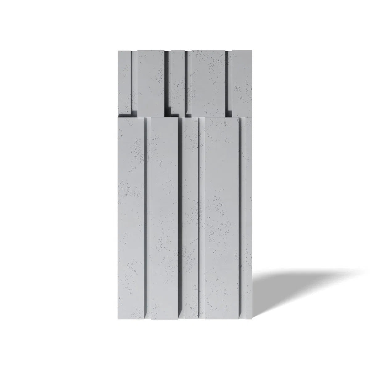 Concrete 3D Wall Panel ROOFTOPS S95 on white background DecorMania.eu