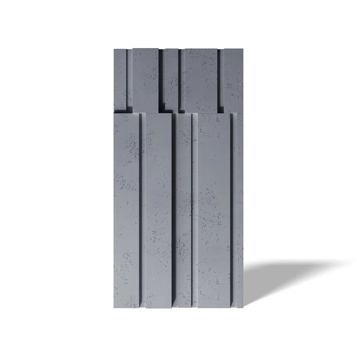 Concrete 3D Wall Panel ROOFTOPS on white background DecorMania.eu