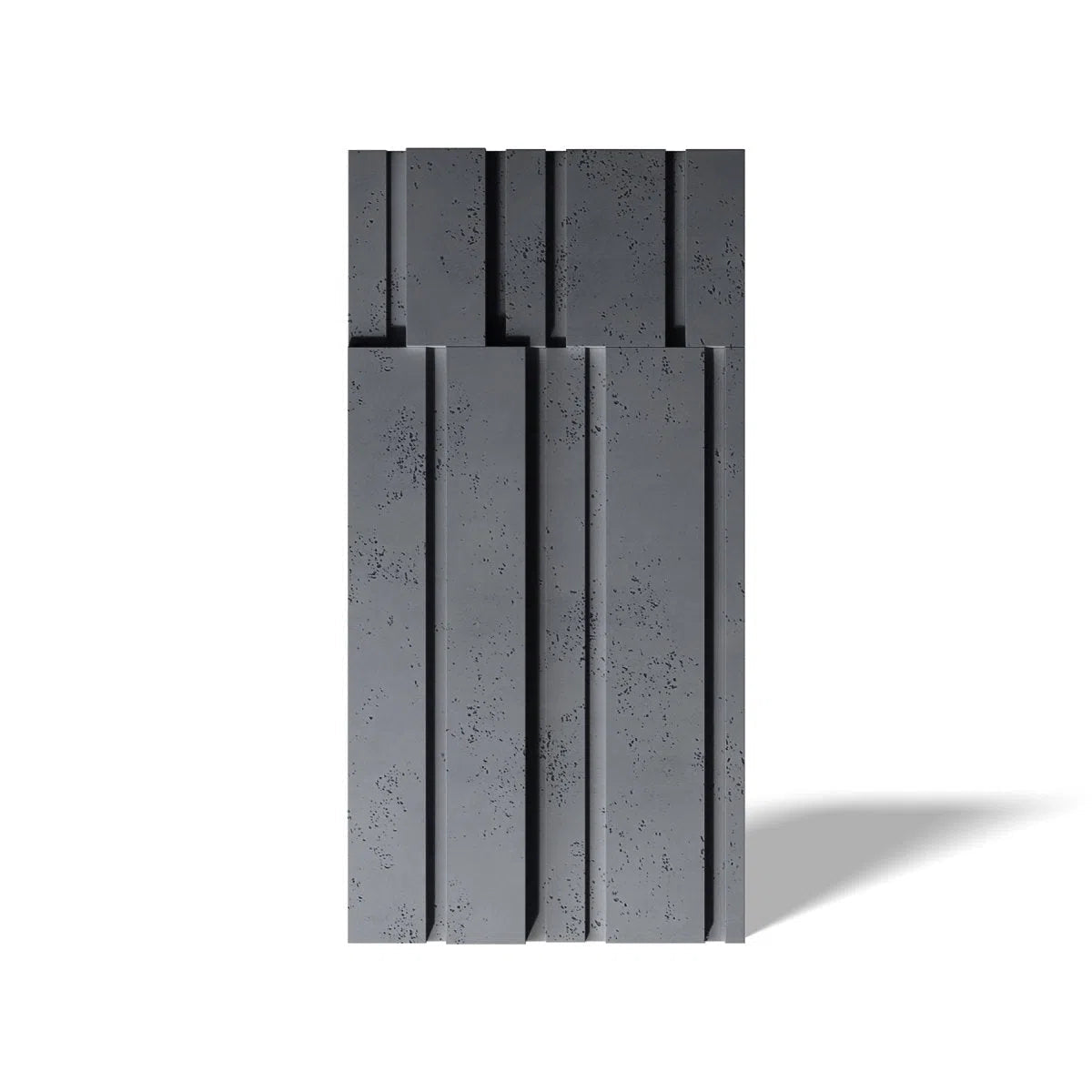 Concrete 3D Wall Panel ROOFTOPS on white background DecorMania.eu