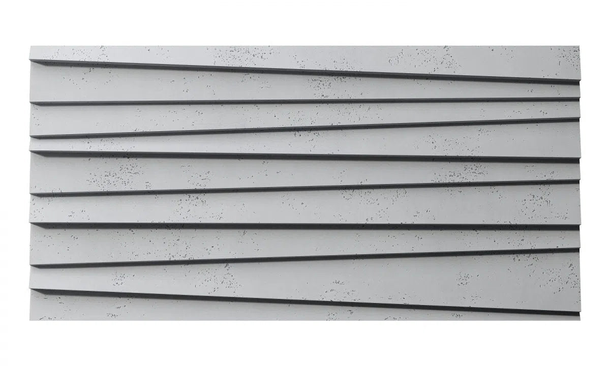 Concrete 3D Wall Panel SHUTTERS on white background DecorMania.eu