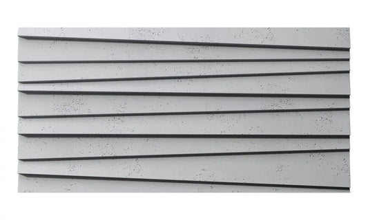 Concrete 3D Wall Panel SHUTTERS on white background DecorMania.eu
