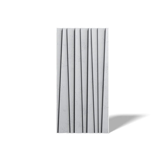 Concrete 3D Wall Panel SHUTTERS on white background DecorMania.eu
