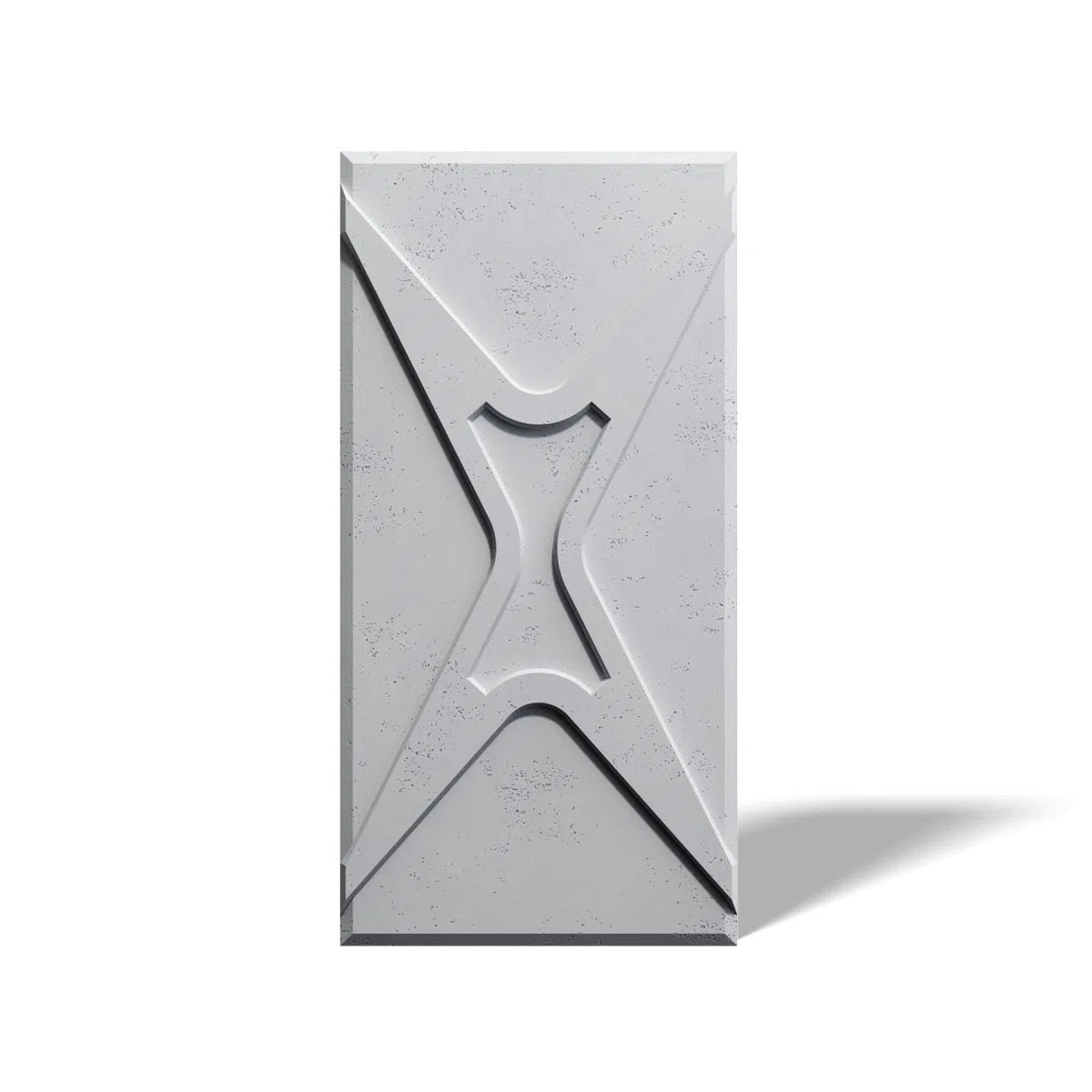 Concrete 3D Wall Panel STARS on white background DecorMania.eu