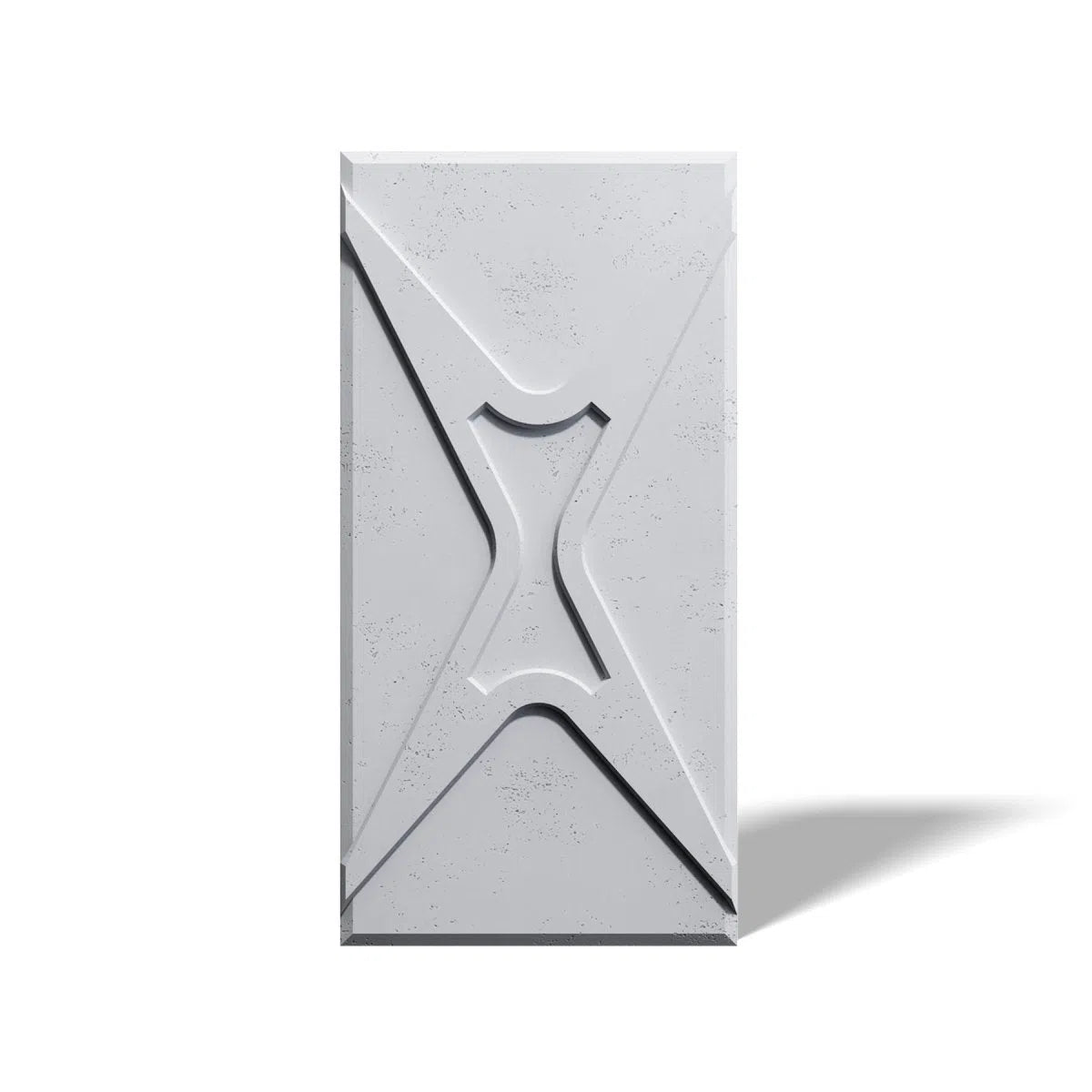 Concrete 3D Wall Panel STARS on white background DecorMania.eu