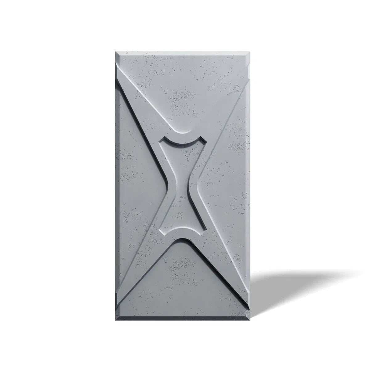 Concrete 3D Wall Panel STARS on white background DecorMania.eu