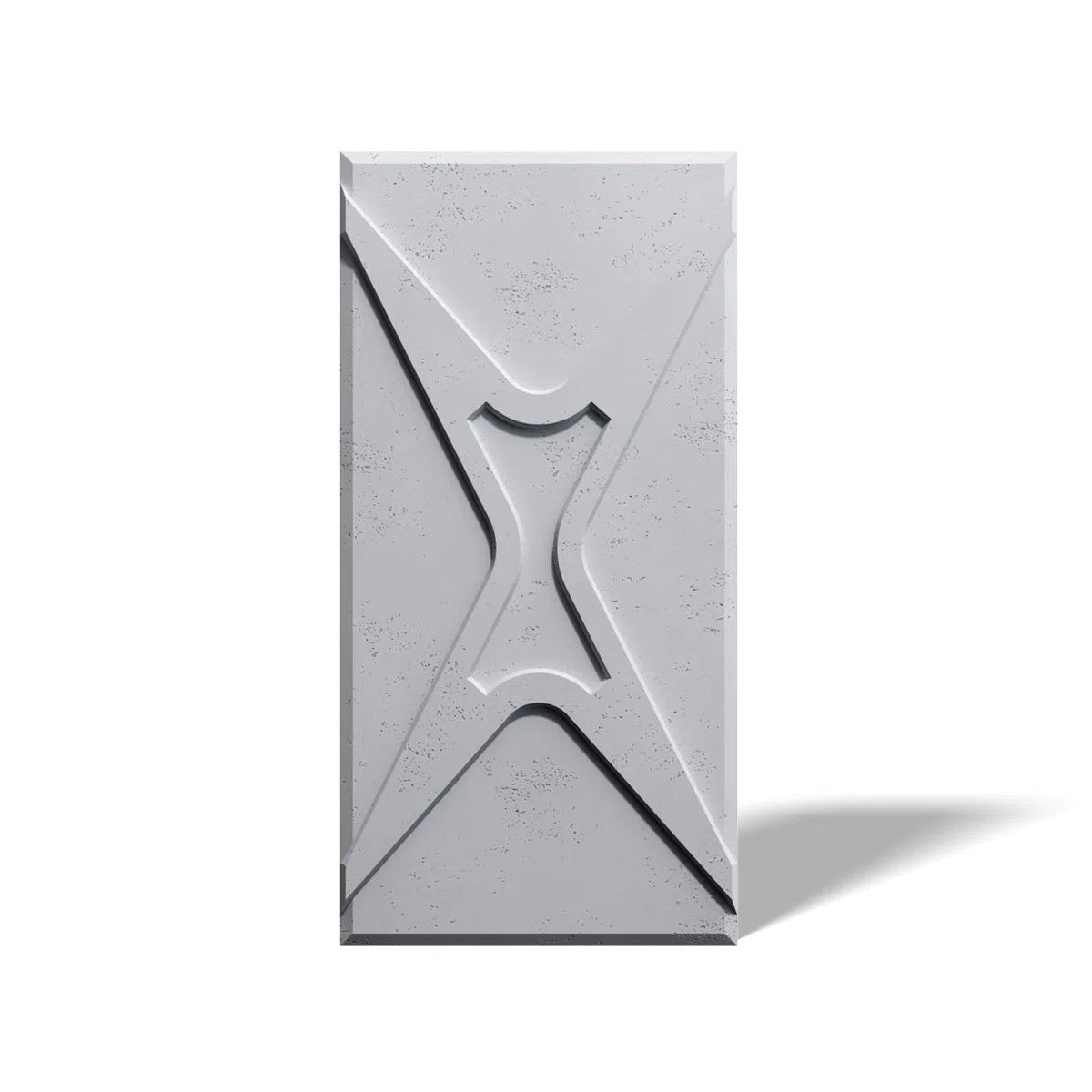 Concrete 3D Wall Panel STARS on white background DecorMania.eu