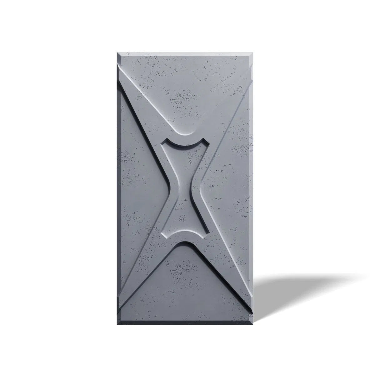 Concrete 3D Wall Panel STARS on white background DecorMania.eu
