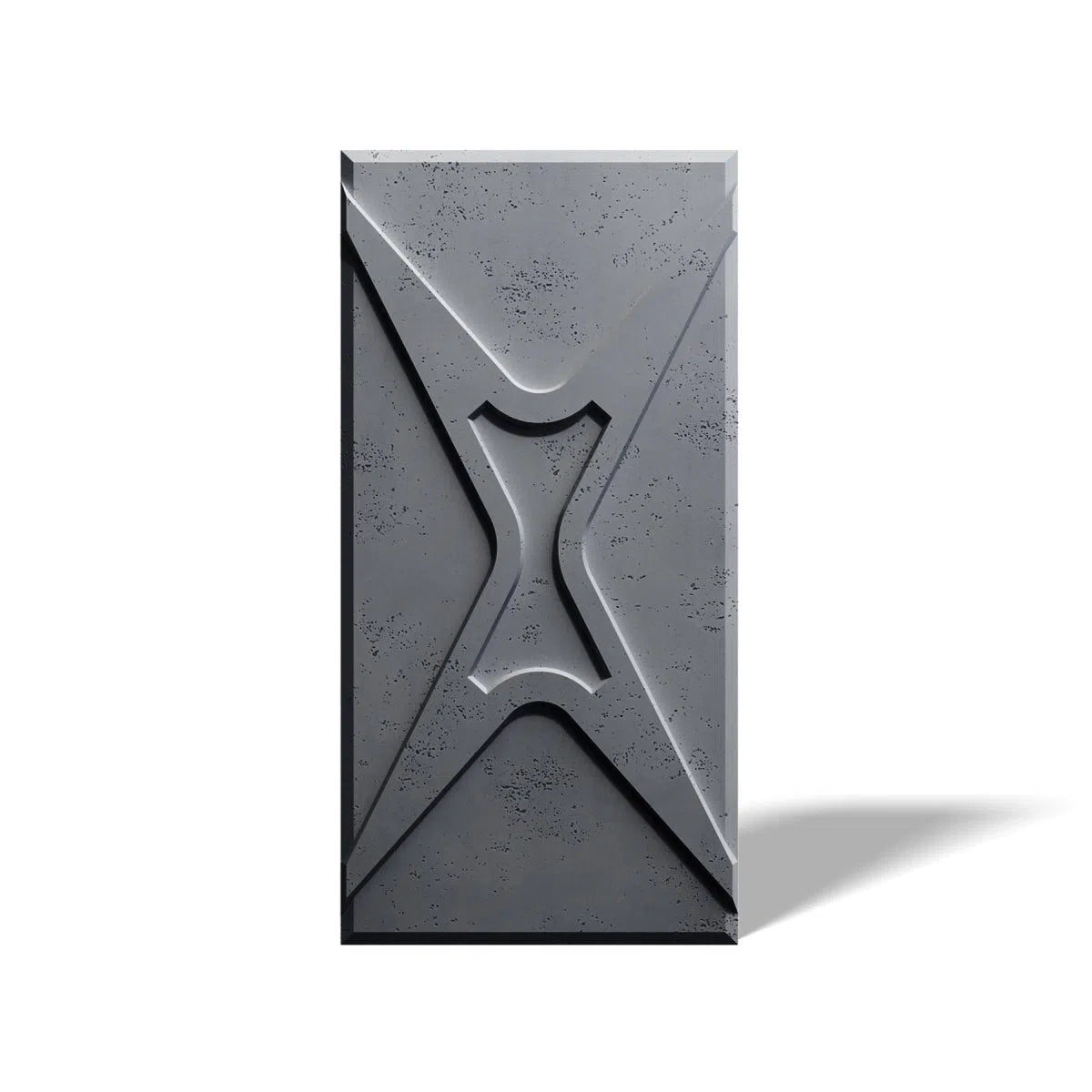 Concrete 3D Wall Panel STARS on white background DecorMania.eu