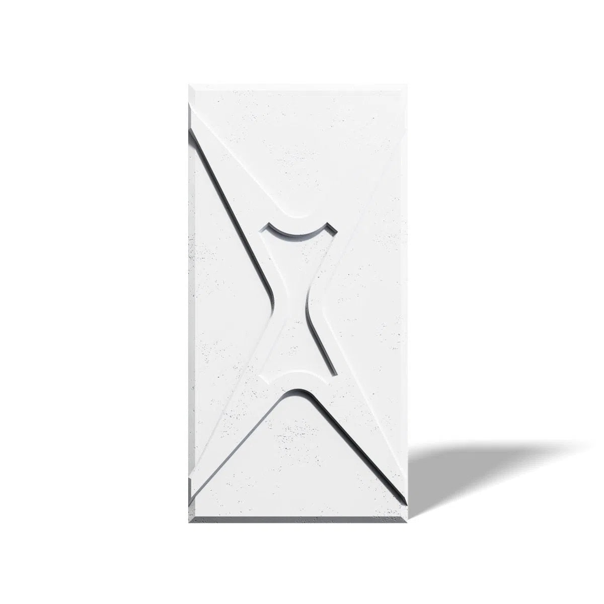 Concrete 3D Wall Panel STARS on white background DecorMania.eu