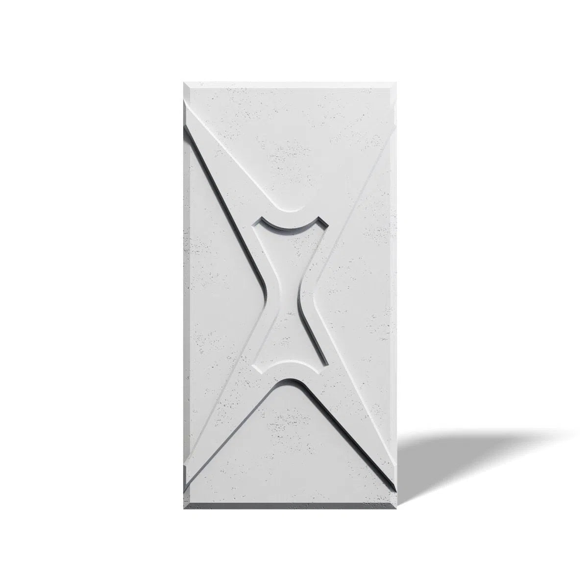 Concrete 3D Wall Panel STARS on white background DecorMania.eu