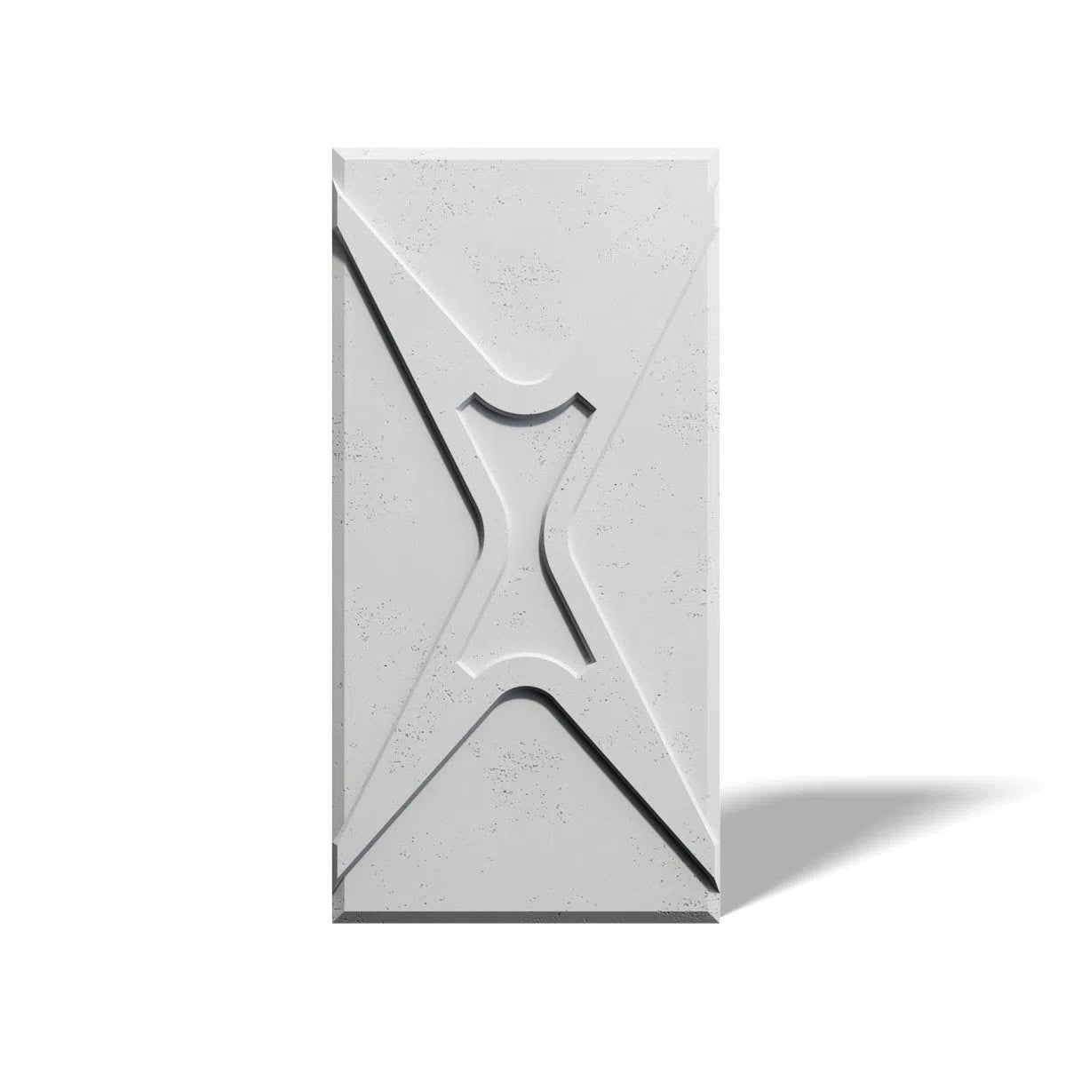 Concrete 3D Wall Panel STARS on white background DecorMania.eu