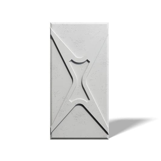 Concrete 3D Wall Panel STARS on white background DecorMania.eu