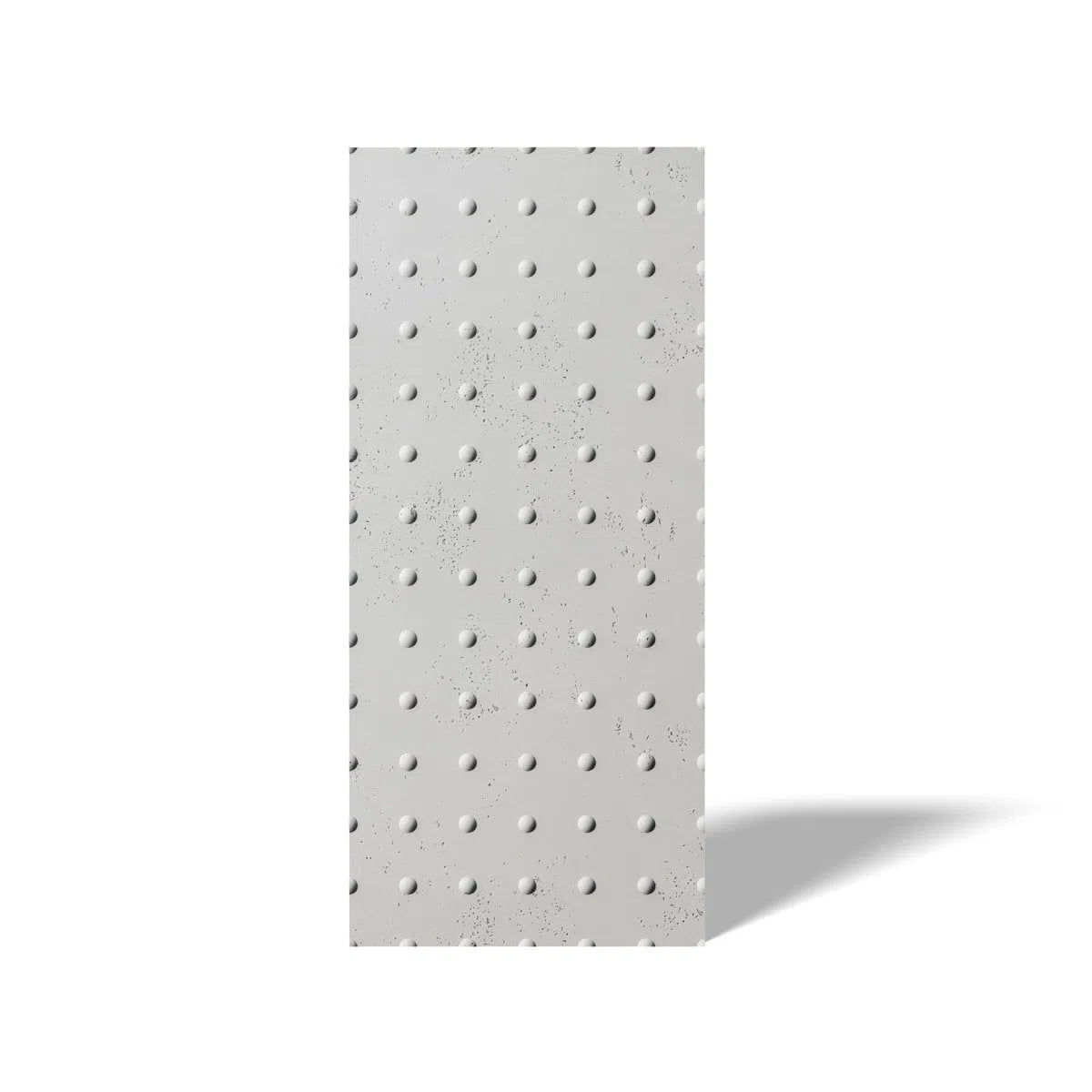 Concrete 3D Wall Panel STEEL DOTS on white background DecorMania.eu