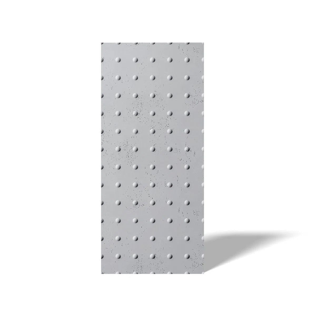 Concrete 3D Wall Panel STEEL DOTS on white background DecorMania.eu