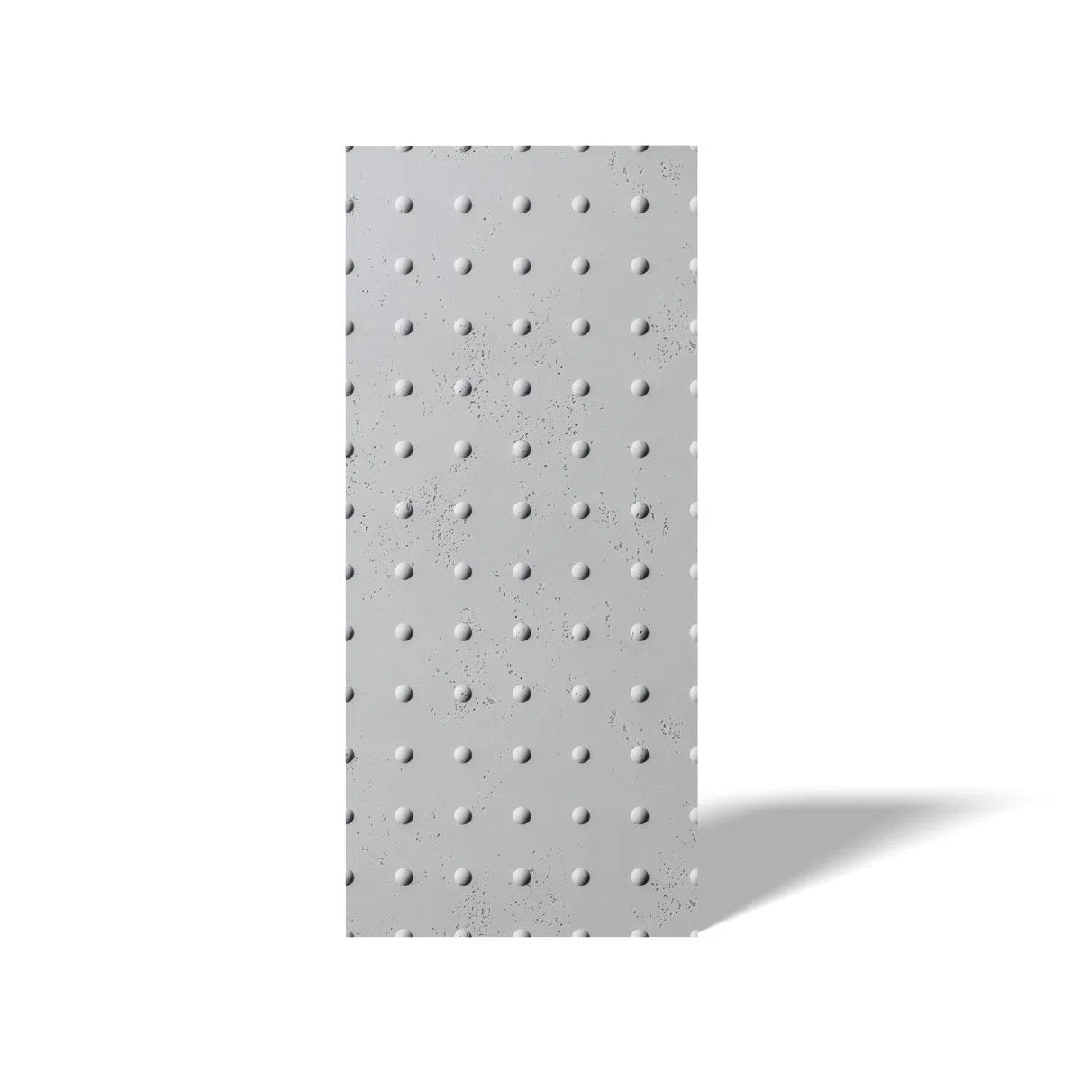 Concrete 3D Wall Panel STEEL DOTS on white background DecorMania.eu