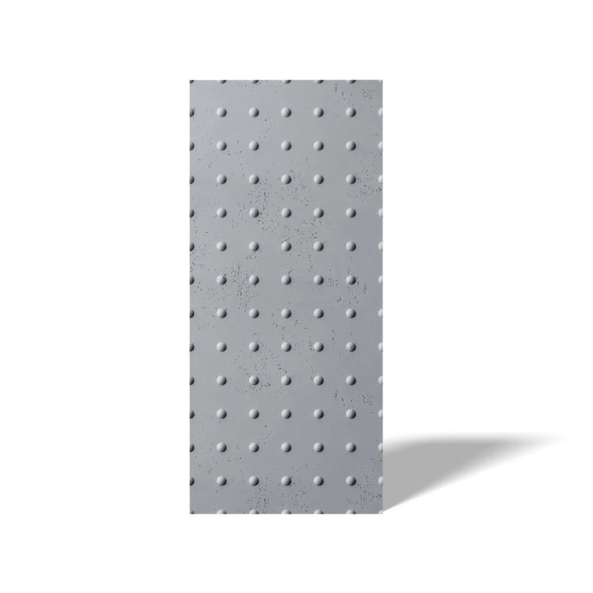 Concrete 3D Wall Panel STEEL DOTS on white background DecorMania.eu