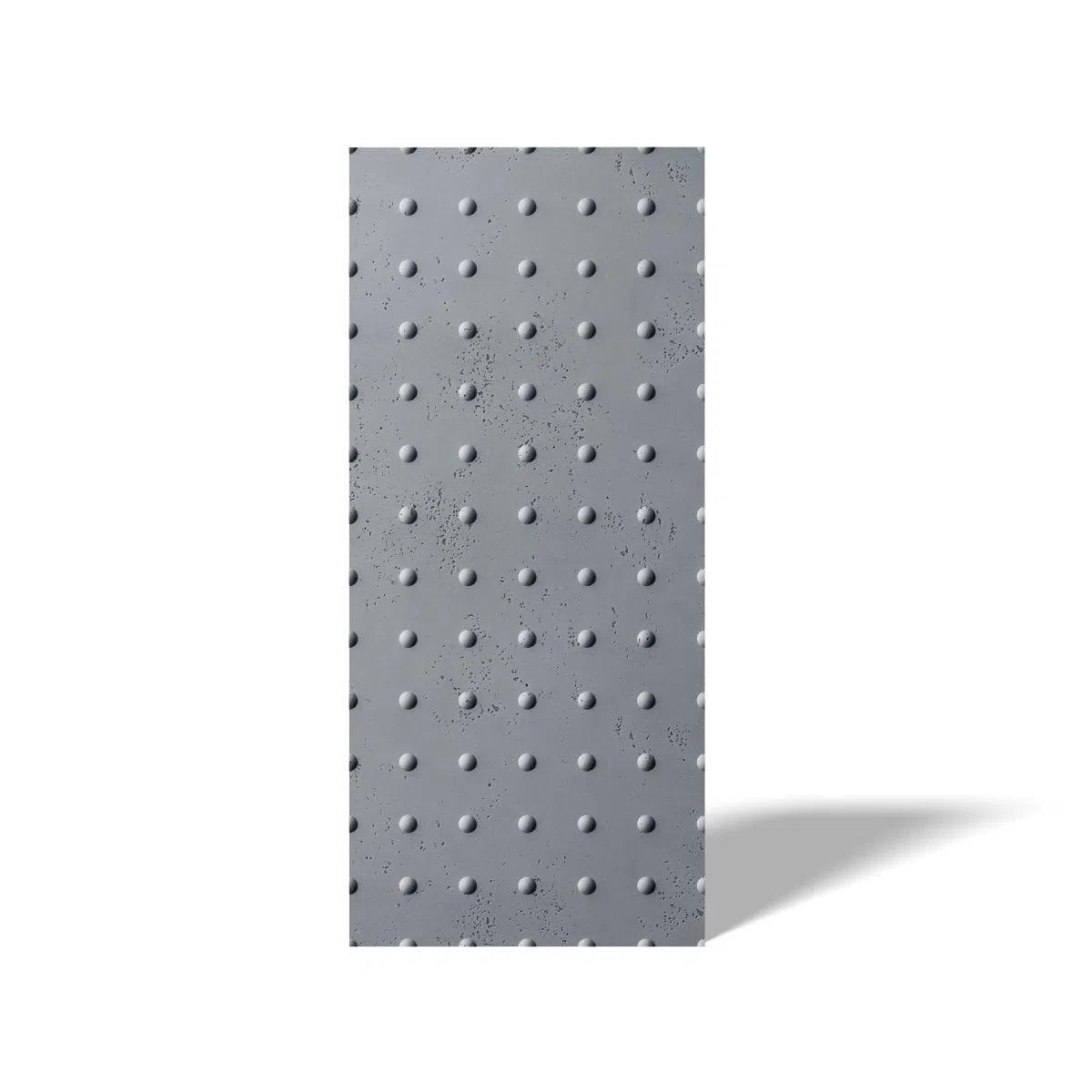 Concrete 3D Wall Panel STEEL DOTS on white background DecorMania.eu
