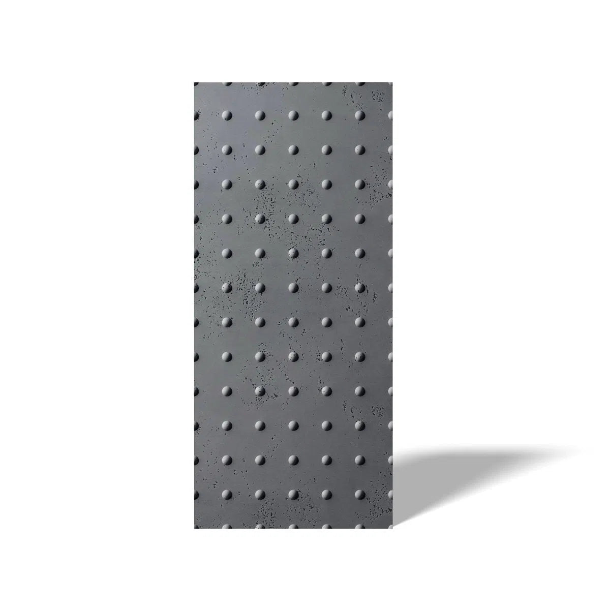 Concrete 3D Wall Panel STEEL DOTS on white background DecorMania.eu