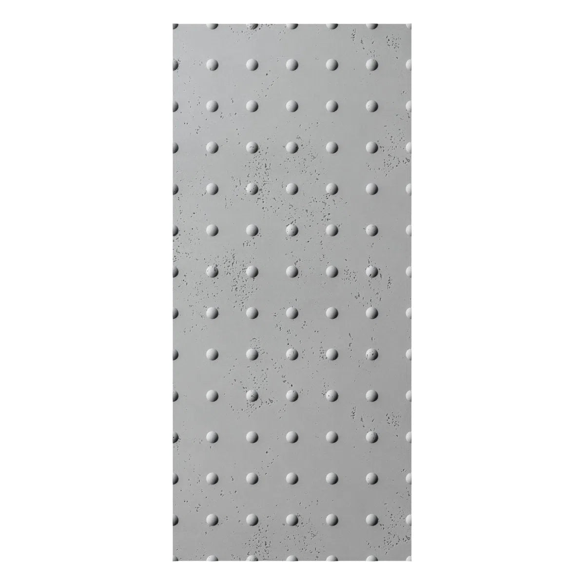 Concrete 3D Wall Panel STEEL DOTS on white background DecorMania.eu