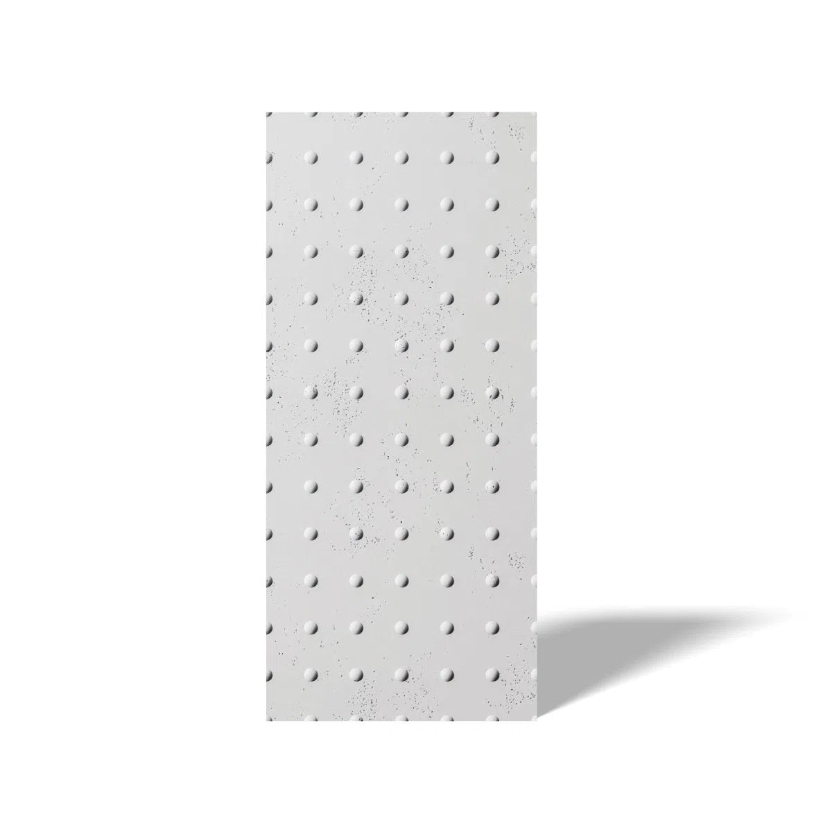Concrete 3D Wall Panel STEEL DOTS on white background DecorMania.eu