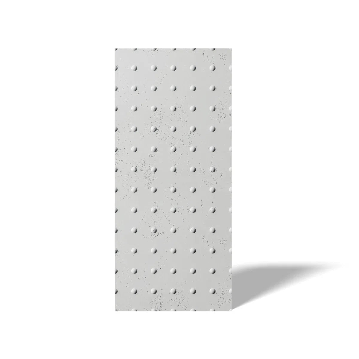 Concrete 3D Wall Panel STEEL DOTS on white background DecorMania.eu