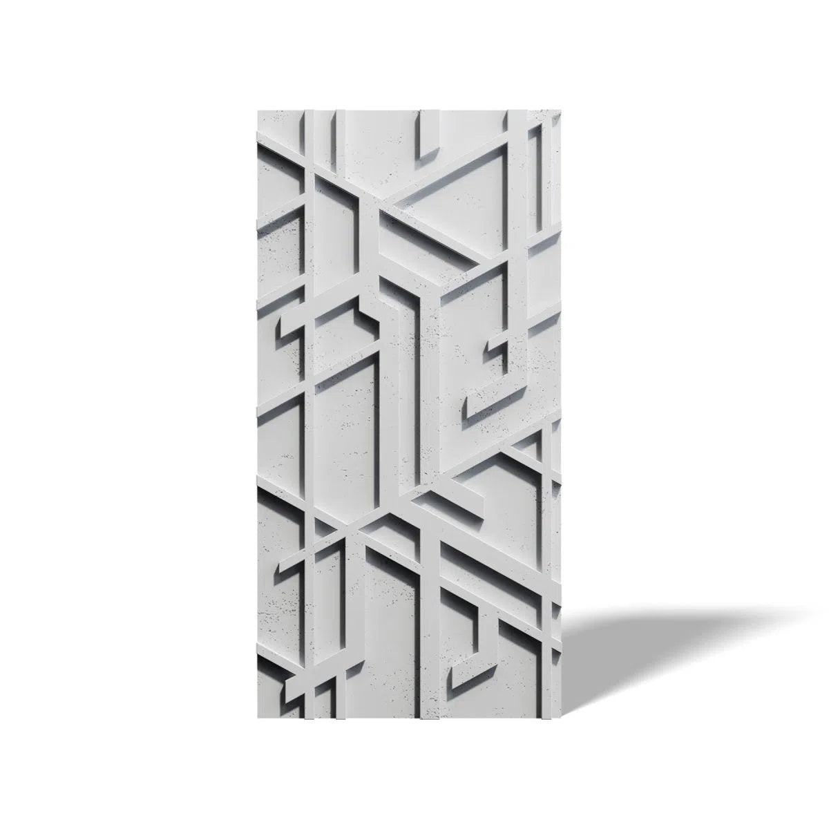 Concrete 3D Wall Panel STELLAR on white background DecorMania.eu