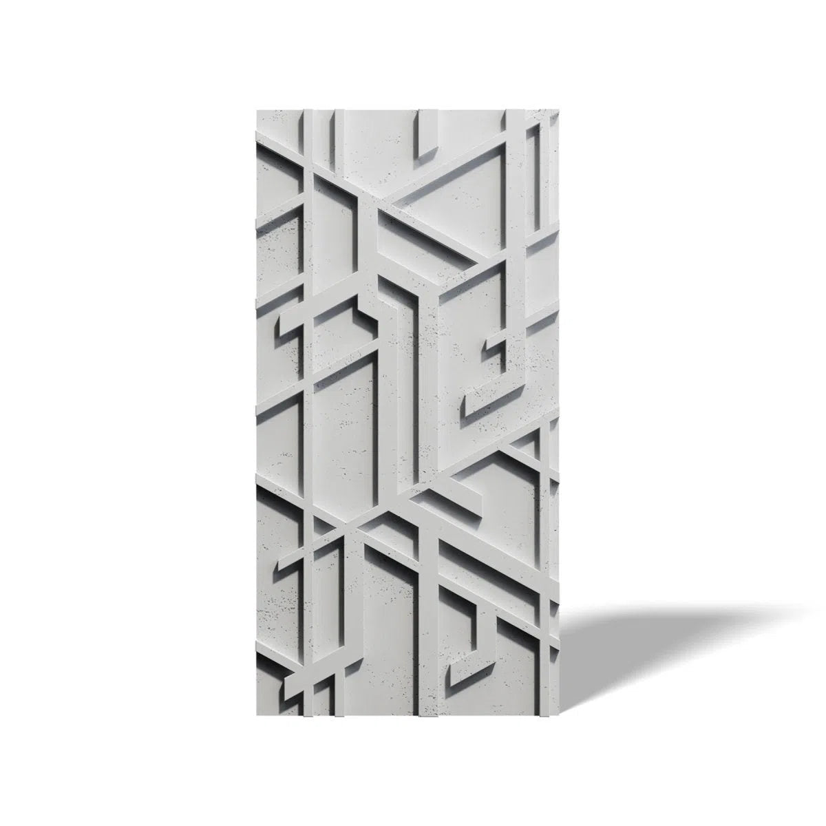 Concrete 3D Wall Panel STELLAR on white background DecorMania.eu