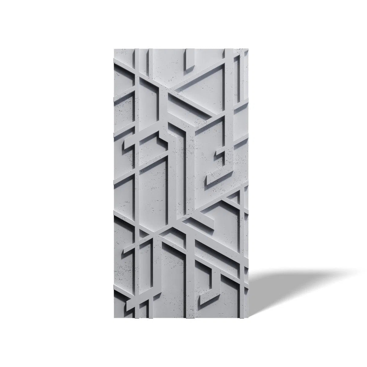 Concrete 3D Wall Panel STELLAR on white background DecorMania.eu
