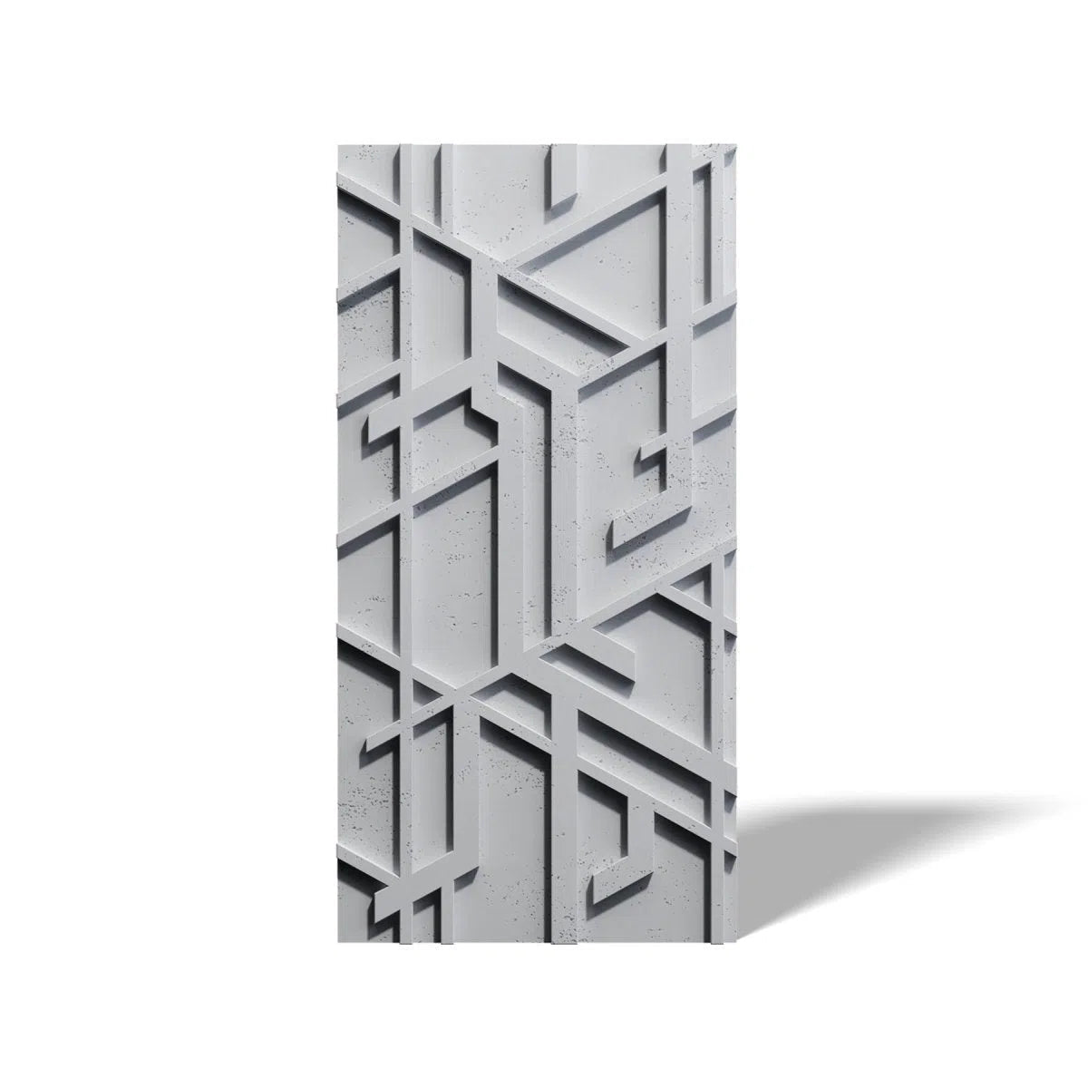 Concrete 3D Wall Panel STELLAR on white background DecorMania.eu