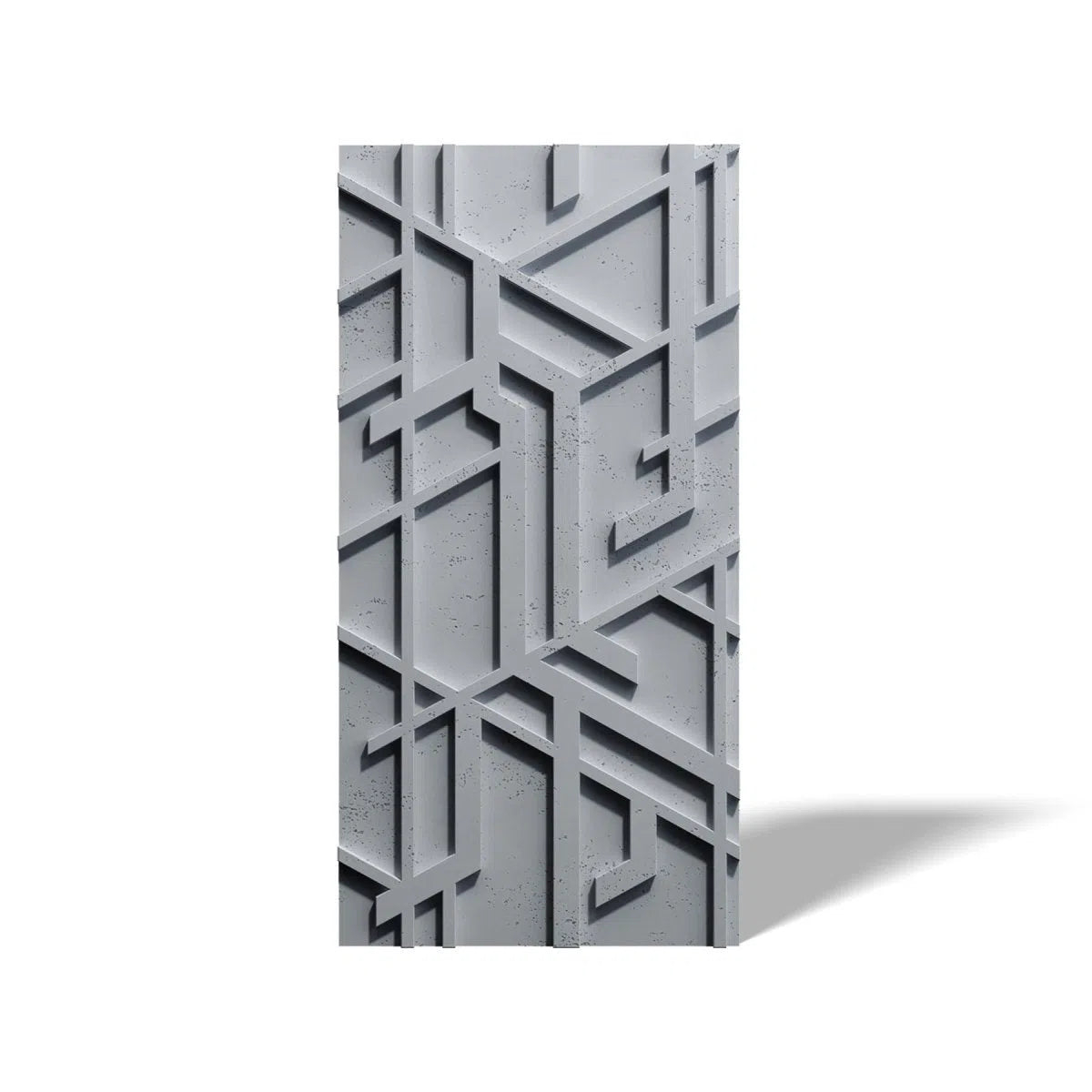 Concrete 3D Wall Panel STELLAR on white background DecorMania.eu
