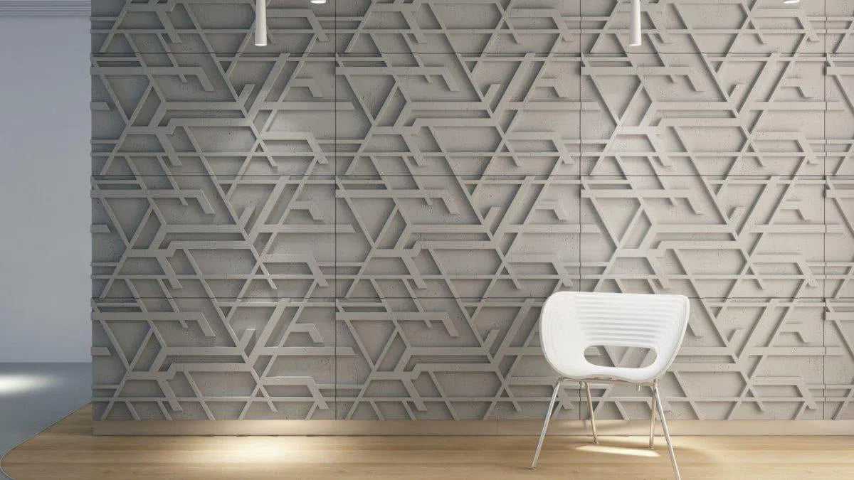 Concrete 3D Wall Panel STELLAR accent wall DecorMania.eu