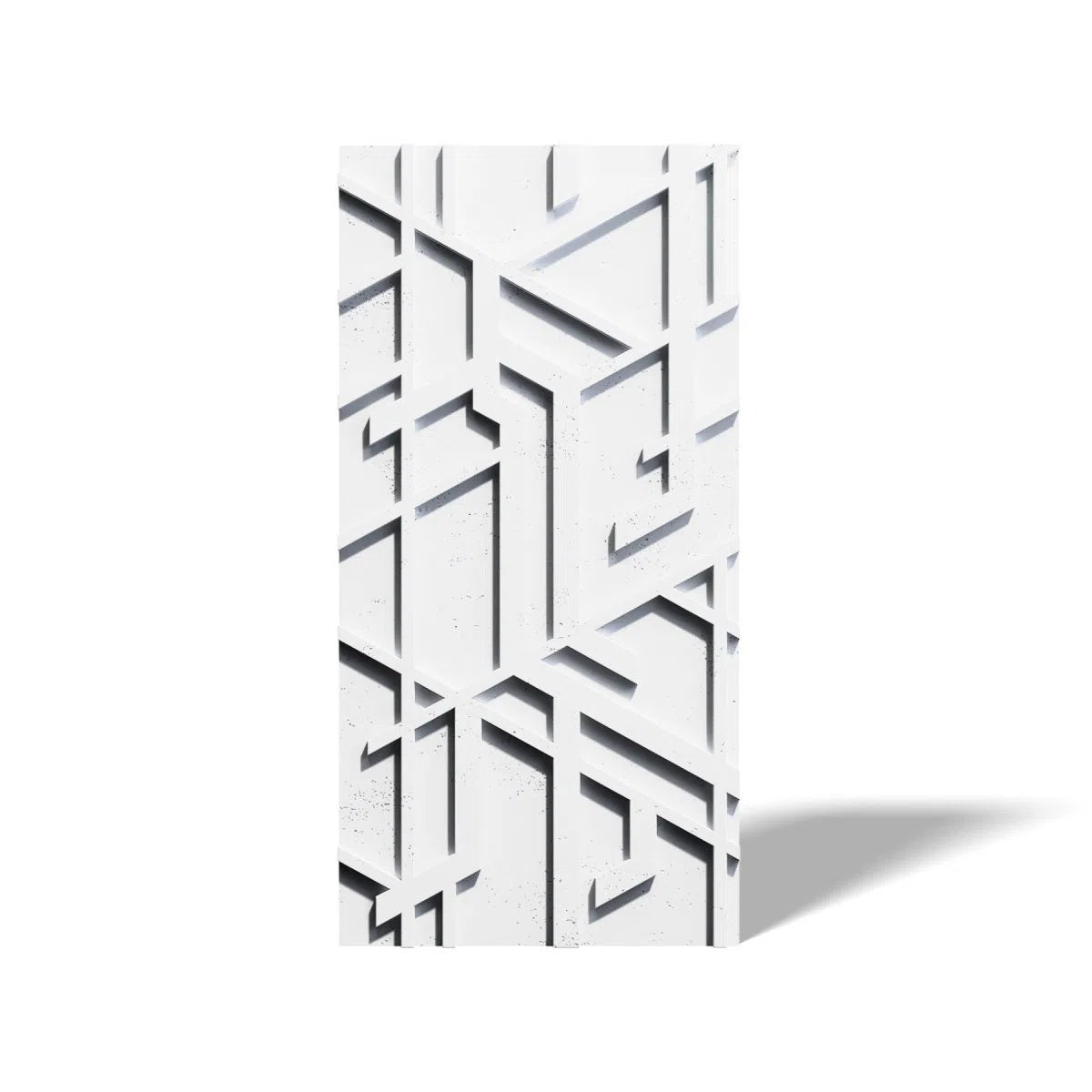 Concrete 3D Wall Panel STELLAR on white background DecorMania.eu
