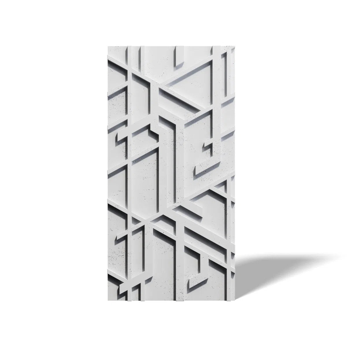 Concrete 3D Wall Panel STELLAR on white background DecorMania.eu