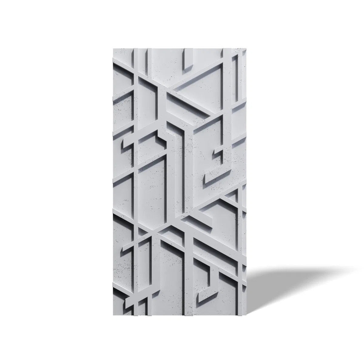 Concrete 3D Wall Panel STELLAR on white background DecorMania.eu