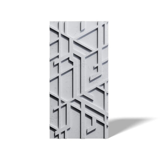 Concrete 3D Wall Panel STELLAR on white background DecorMania.eu