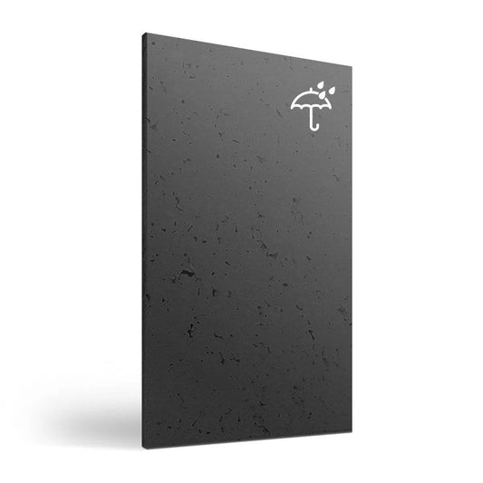 Concrete Wall Panel EXTERIOR dark grey on white colour background 100 x 50 cm DecorMania.eu