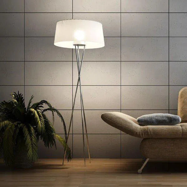 Concrete Wall Panel EXTERIOR 60 x 30 cm in modern living room interior DecorMania.eu