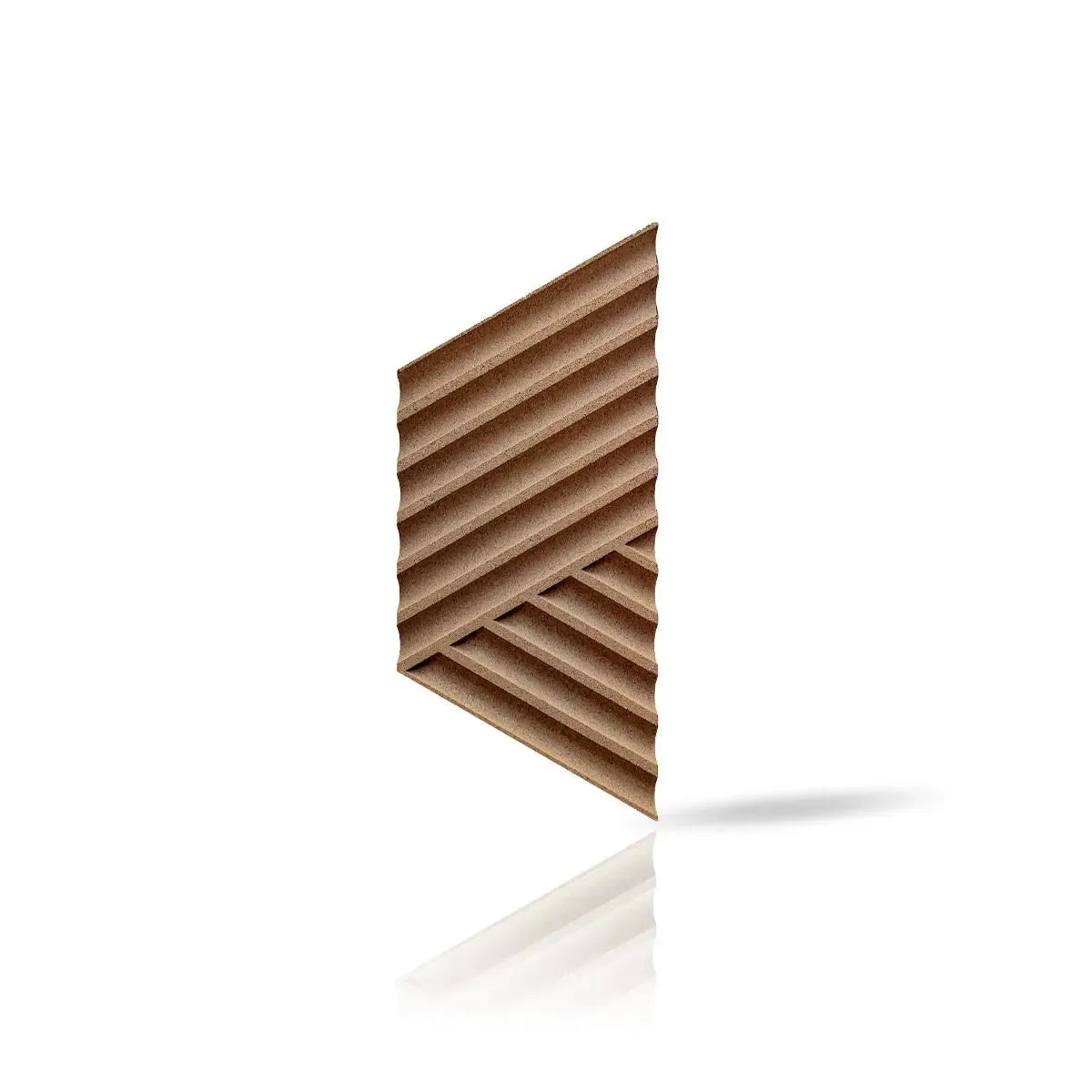 Cork Acoustic Wall Panels Sample on white background DecorMania.eu