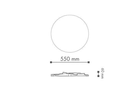Dimensions of CR5 ARSTYL Ceiling Rose DecorMania.eu