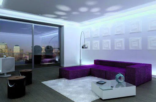 CS5 ARSTYL Square Ceiling Rose Ceiling Roses in modern living room DecorMania.eu