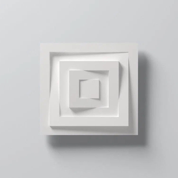 CS5 ARSTYL Square Ceiling Rose on white background DecorMania.eu