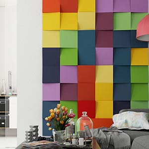 CUBIC Acoustic soft 3D wall panel - DecorMania.eu