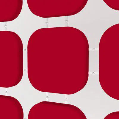 Fluffo Tele S - WEB - Acoustic Curtains on white background DecorMania.eu