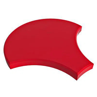 Fluffo SHELL EDGE Acoustic Soft wall Panel on white background DecorMania.eu