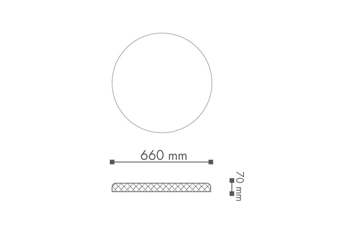 Dimensions of HELENA R11 ARSTYL Ceiling Rose DecorMania.eu