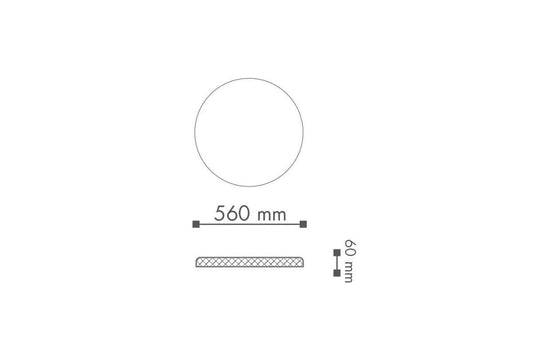 Dimensions of JULIA (R15) ARSTYL Ceiling Rose DecorMania.eu