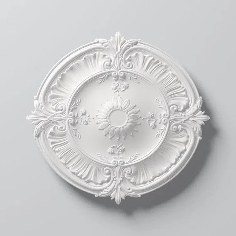 LAURA (R24) ARSTYL Ceiling Rose on white background | DecorMania.eu